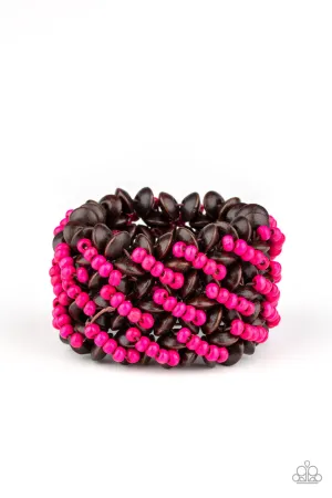 Cozy in Cozumel Pink Paparazzi Bracelet