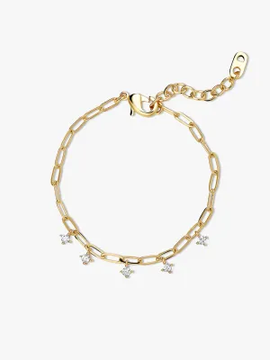Crystal Tassel Drop Bracelet