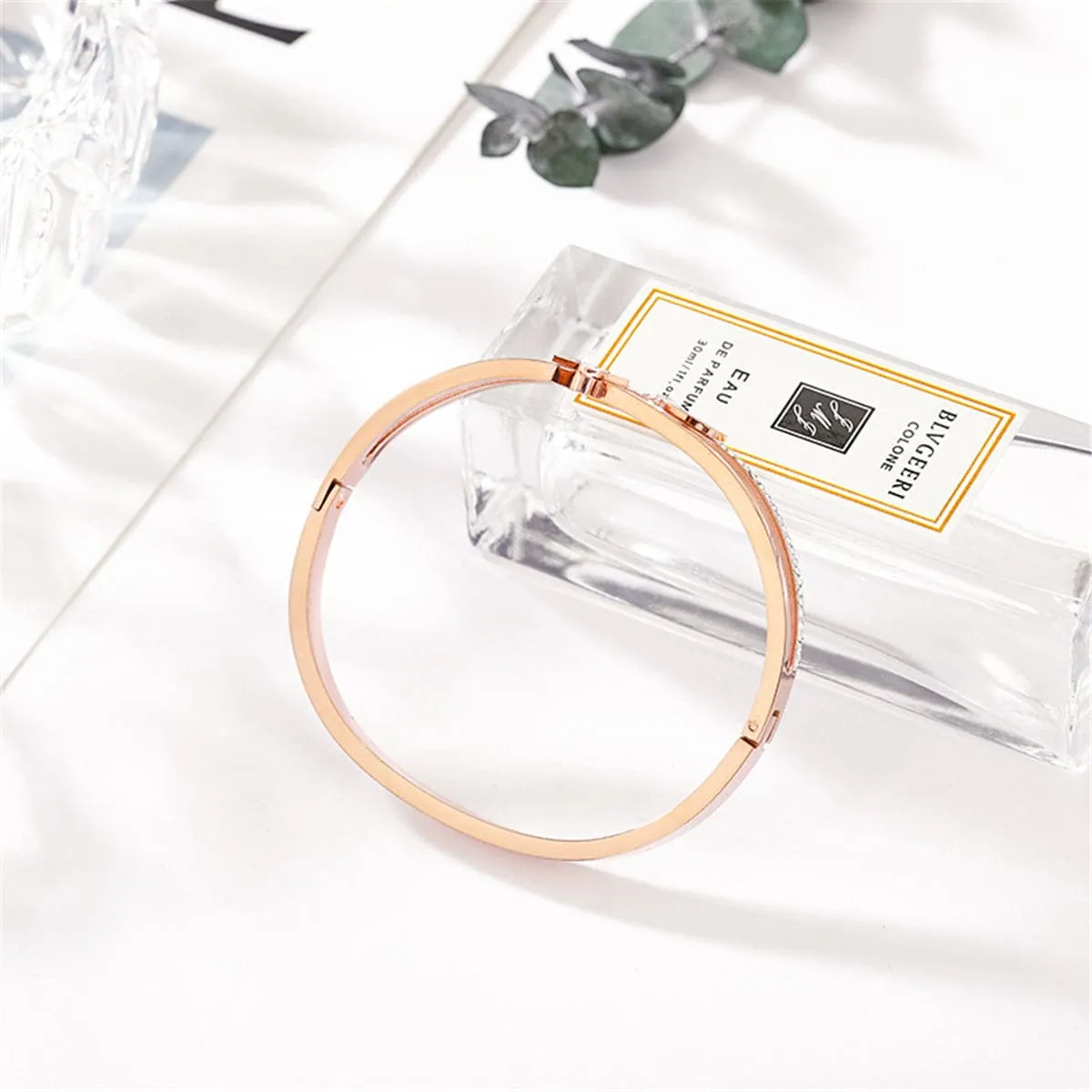 Cubic Zirconia & Shell Star & Moon Bangle