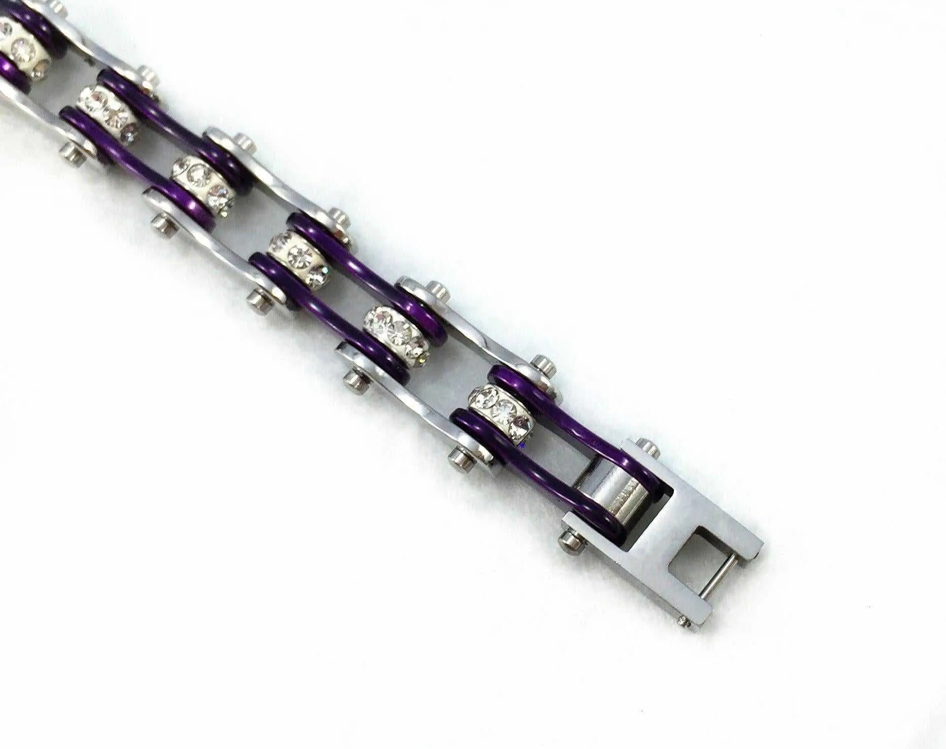 Cycolinks Punk Purple Crystal Bracelet