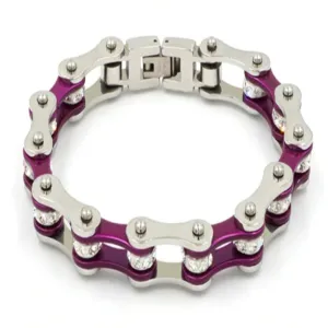 Cycolinks Punk Purple Crystal Bracelet