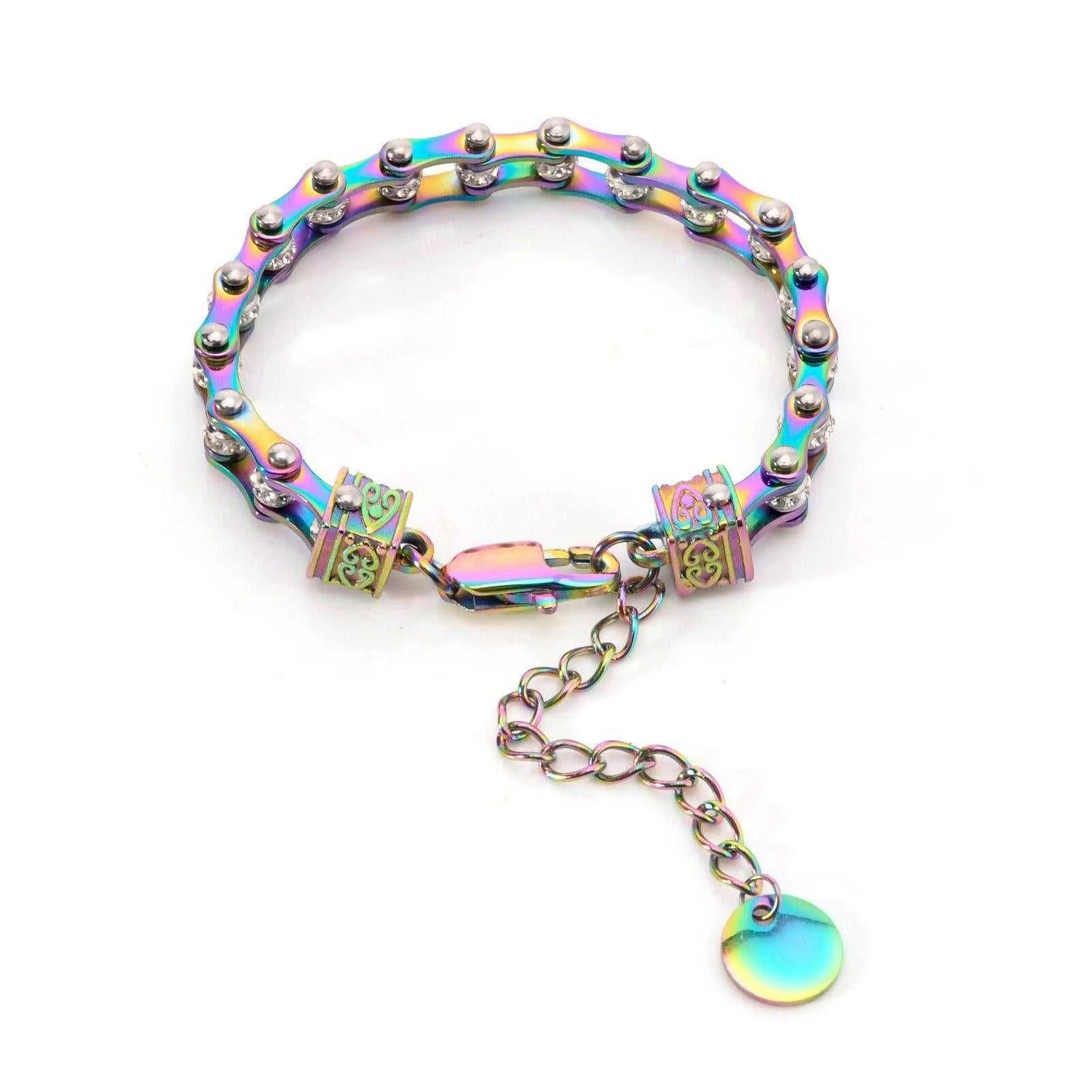 Cycolinks Womens Charm Rainbow Crystal Bracelet