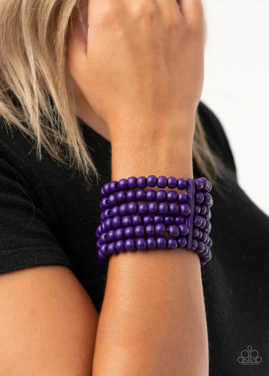 Diving in Maldives Purple Paparazzi Bracelet
