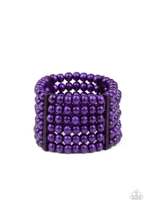 Diving in Maldives Purple Paparazzi Bracelet