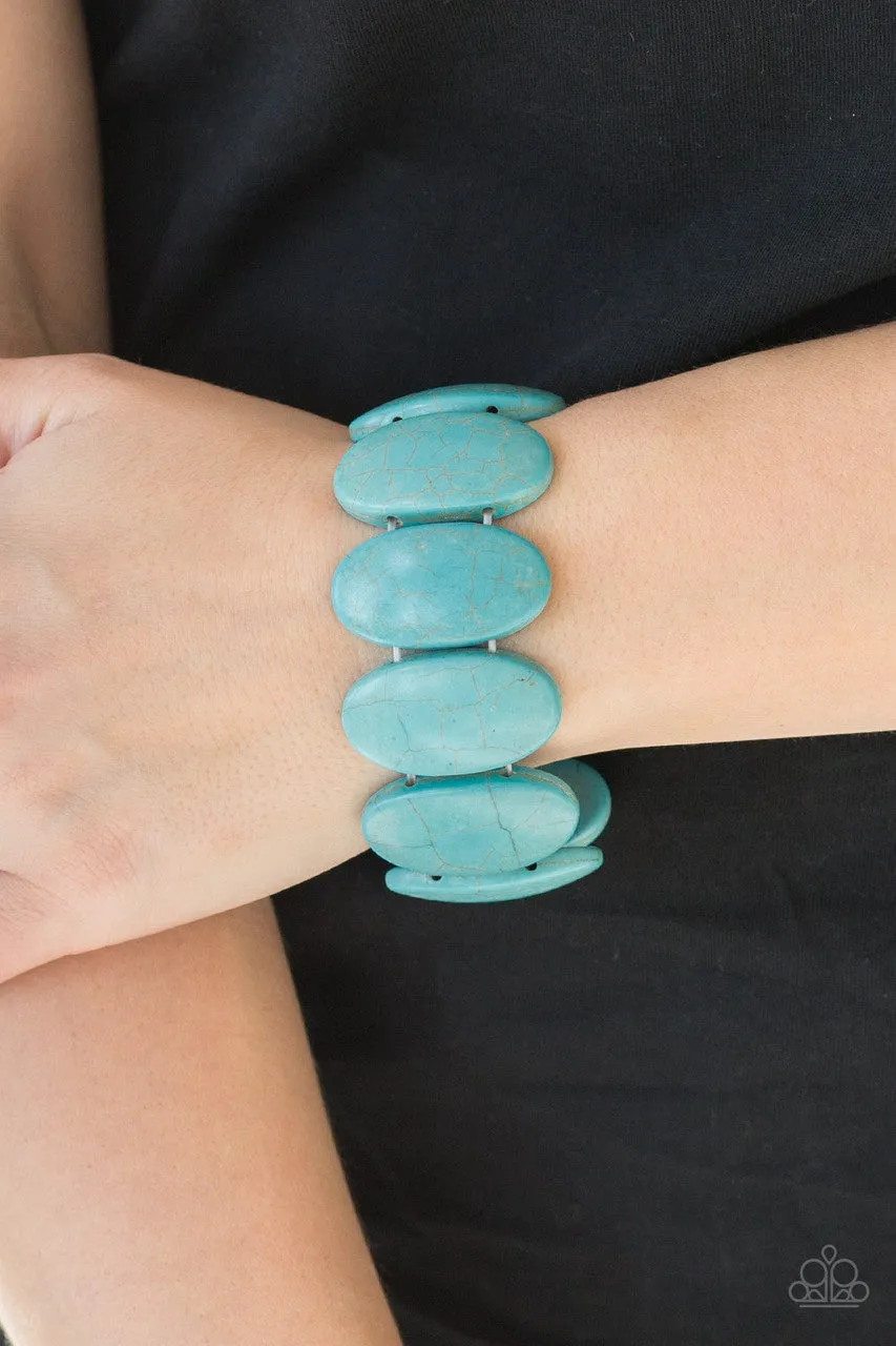 Dramatically Nomadic Blue Paparazzi Bracelet