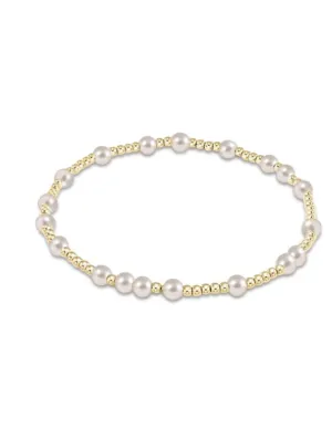 egirl Hope Unwritten 4mm Bead Bracelet - Pearl
