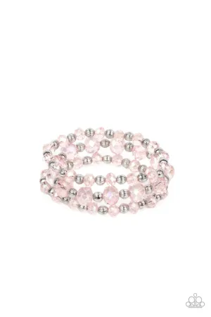 Eiffel Tower Tryst Pink Paparazzi Bracelet