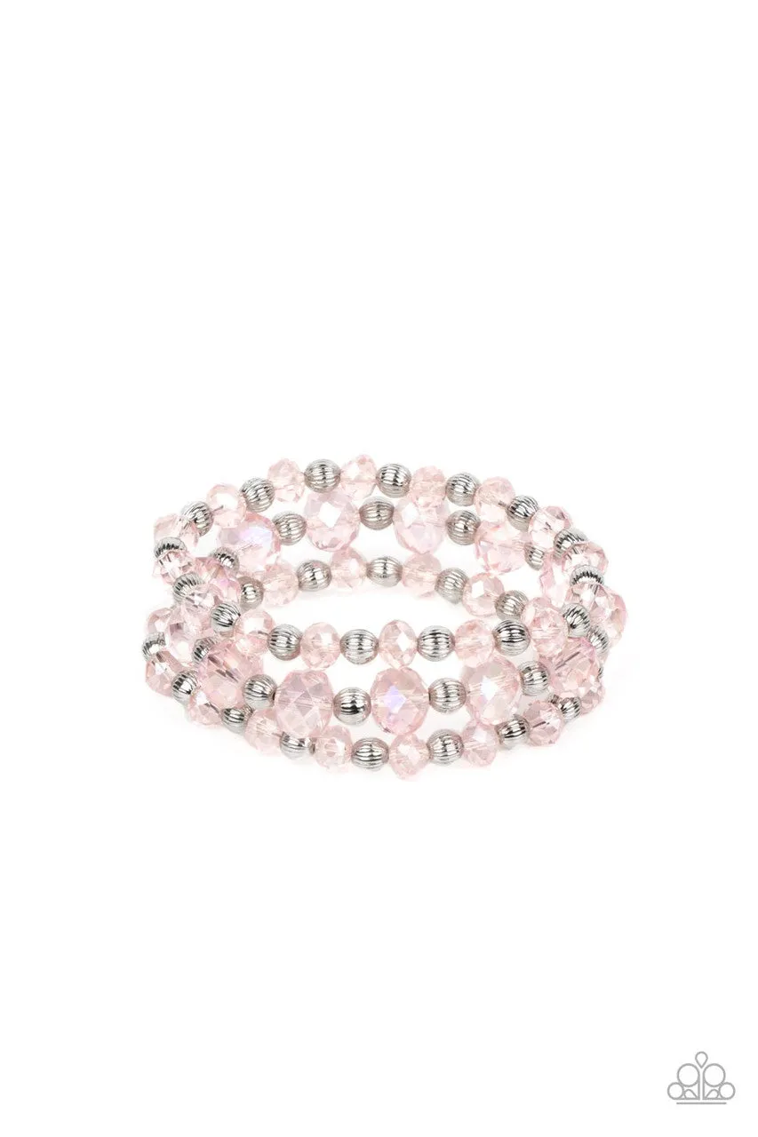 Eiffel Tower Tryst Pink Paparazzi Bracelet
