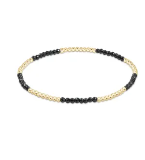 ENewton Blissful Pattern 2mm Bead Bracelet - Faceted Hematite