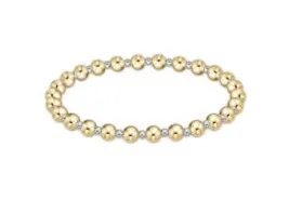 ENewton Classic Grateful Pattern 5mm Bead Bracelet - Mixed Metal