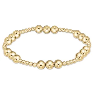 enewton classic joy pattern 6mm bead bracelet - gold