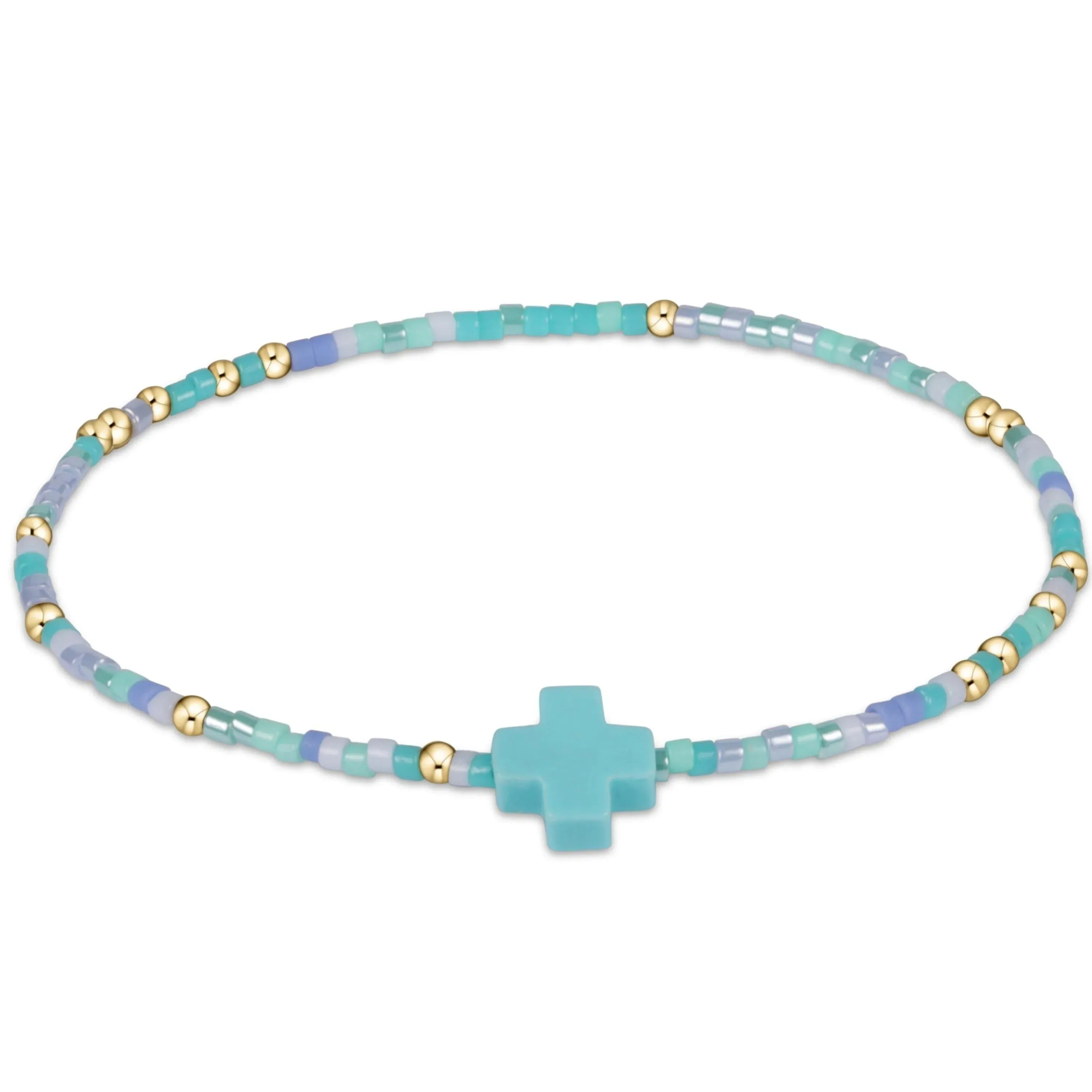 enewton - egirl | Hope Unwritten Signature Cross Bracelet - Sea Said