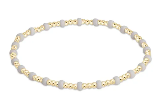 ENewton Gameday Hope Gold Sincerity Bracelet - White