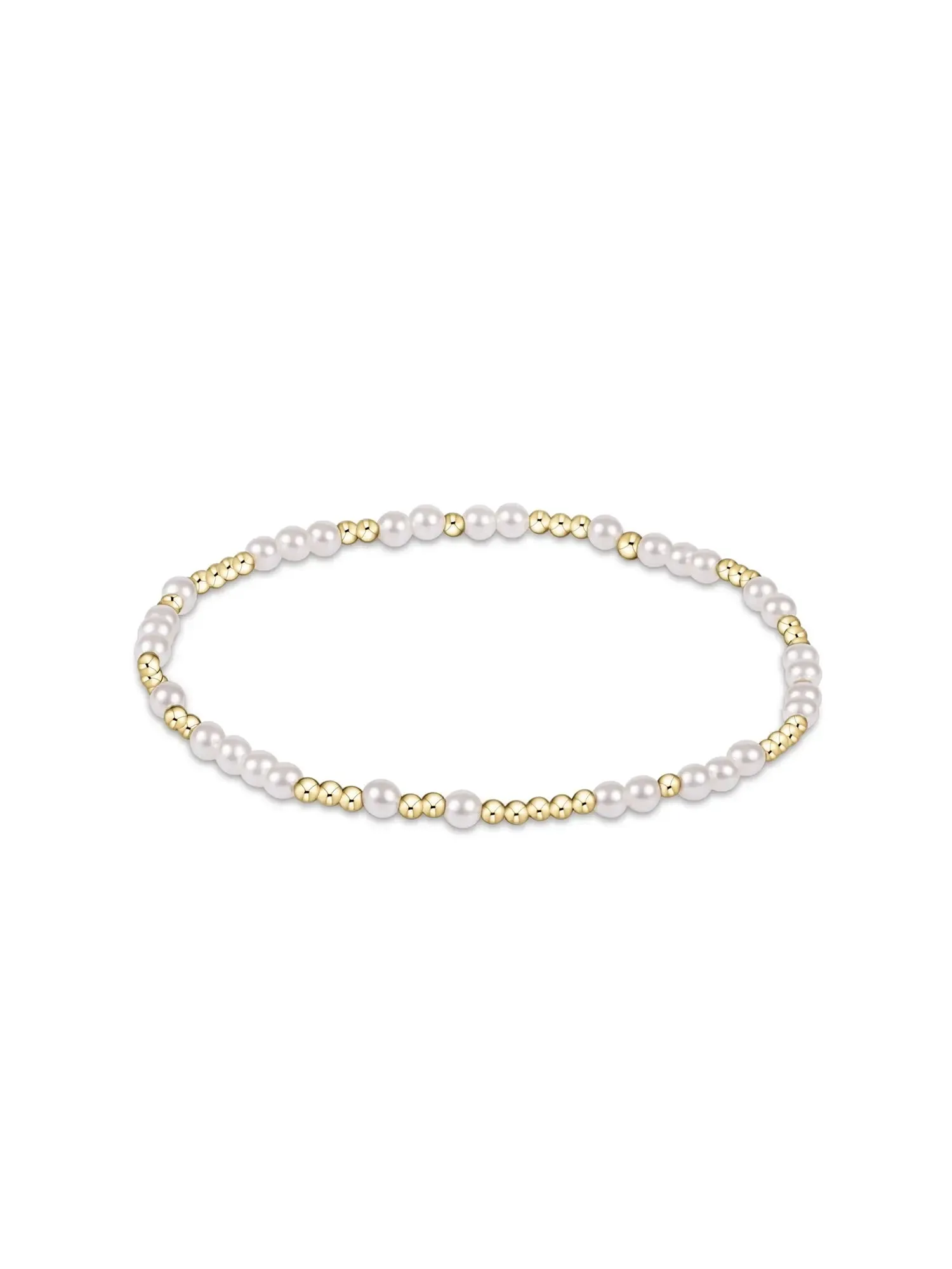 enewton Hope Unwritten 3mm Bead Bracelet: Pearl