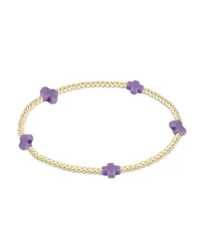 enewton | Signature Cross Small Bracelet - 2mm {Purple}
