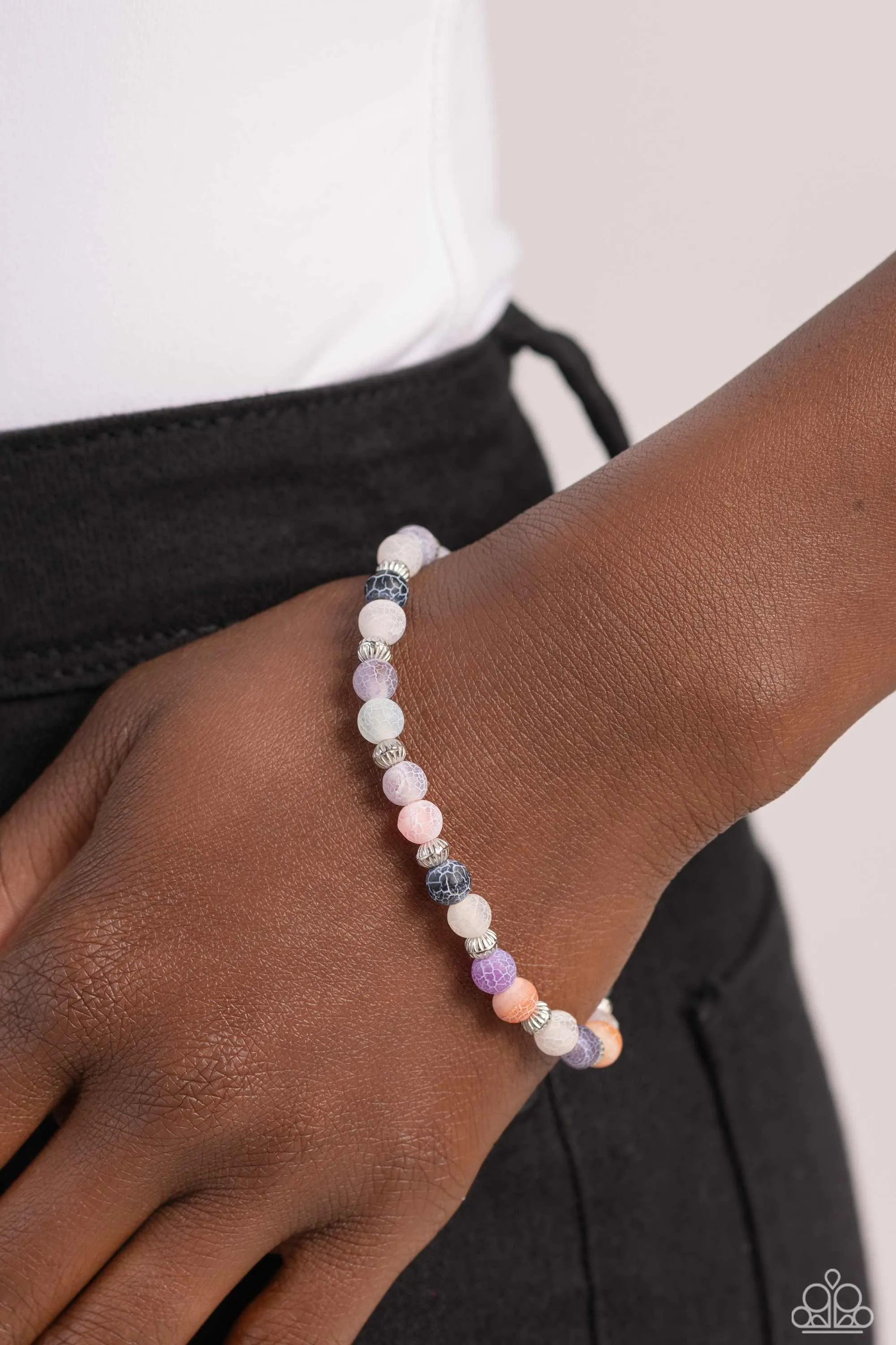 Ethereally Earthy - Multi - Colored Stone Paparazzi Stretchy Bracelet