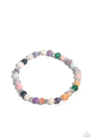 Ethereally Earthy - Multi - Colored Stone Paparazzi Stretchy Bracelet