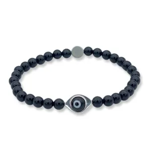 Evil Eye Gem Stretch Bracelet