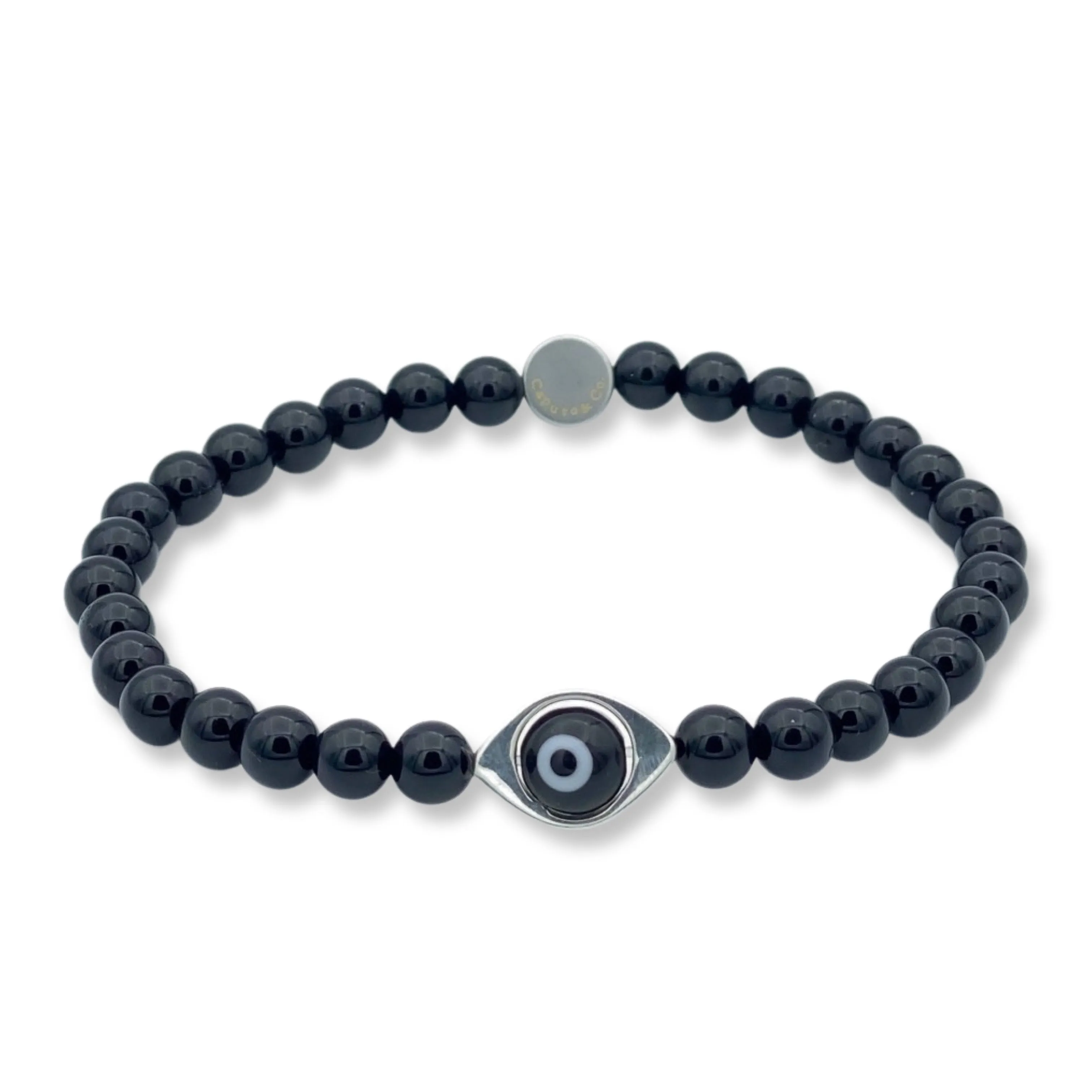 Evil Eye Gem Stretch Bracelet