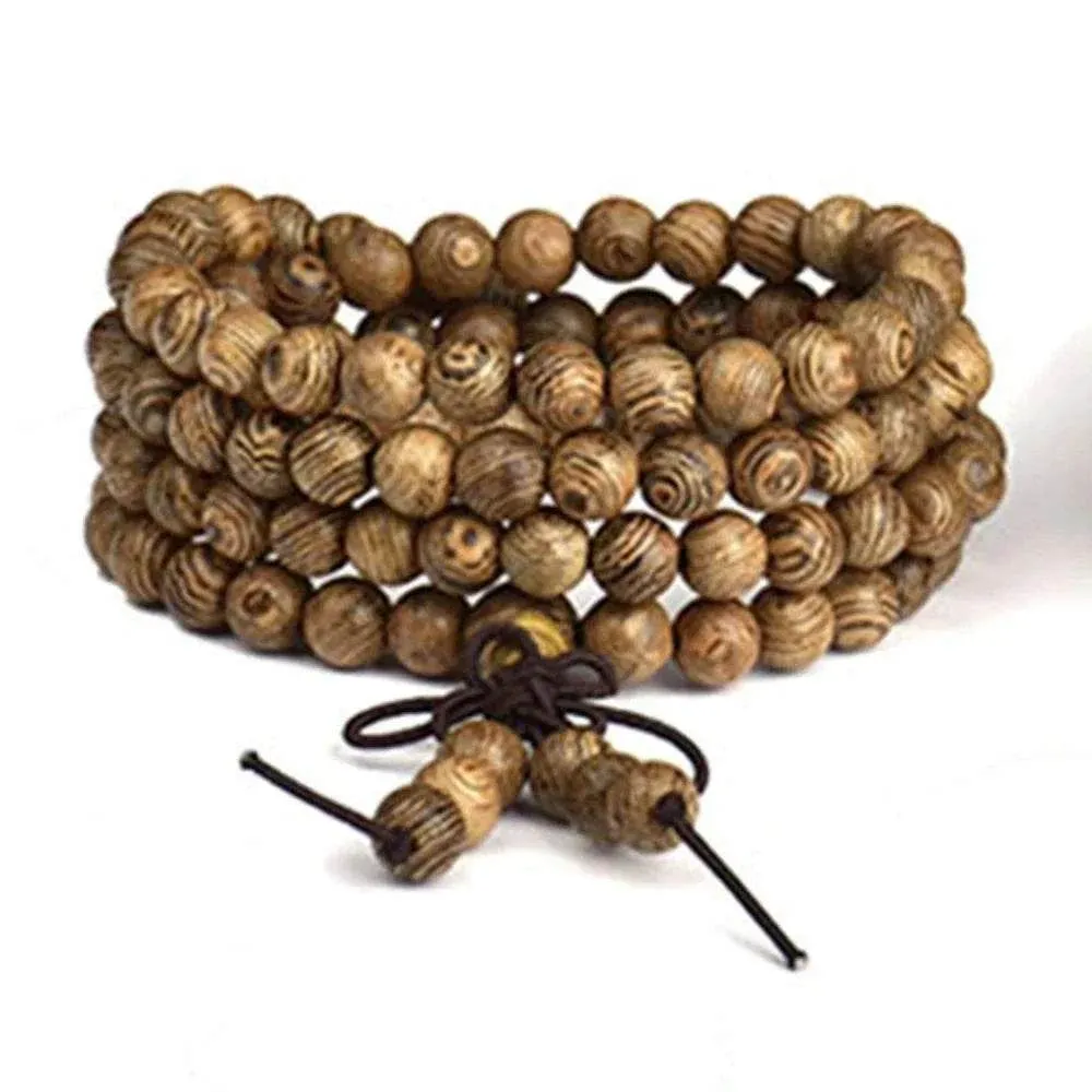 Fashion Sandalwood Buddha Meditation Prayer Bead Mala Bracelet