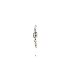 Faux Pearl And Conch Shell Bracelet