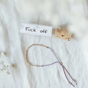 F*ck Off Morse Code Bracelet