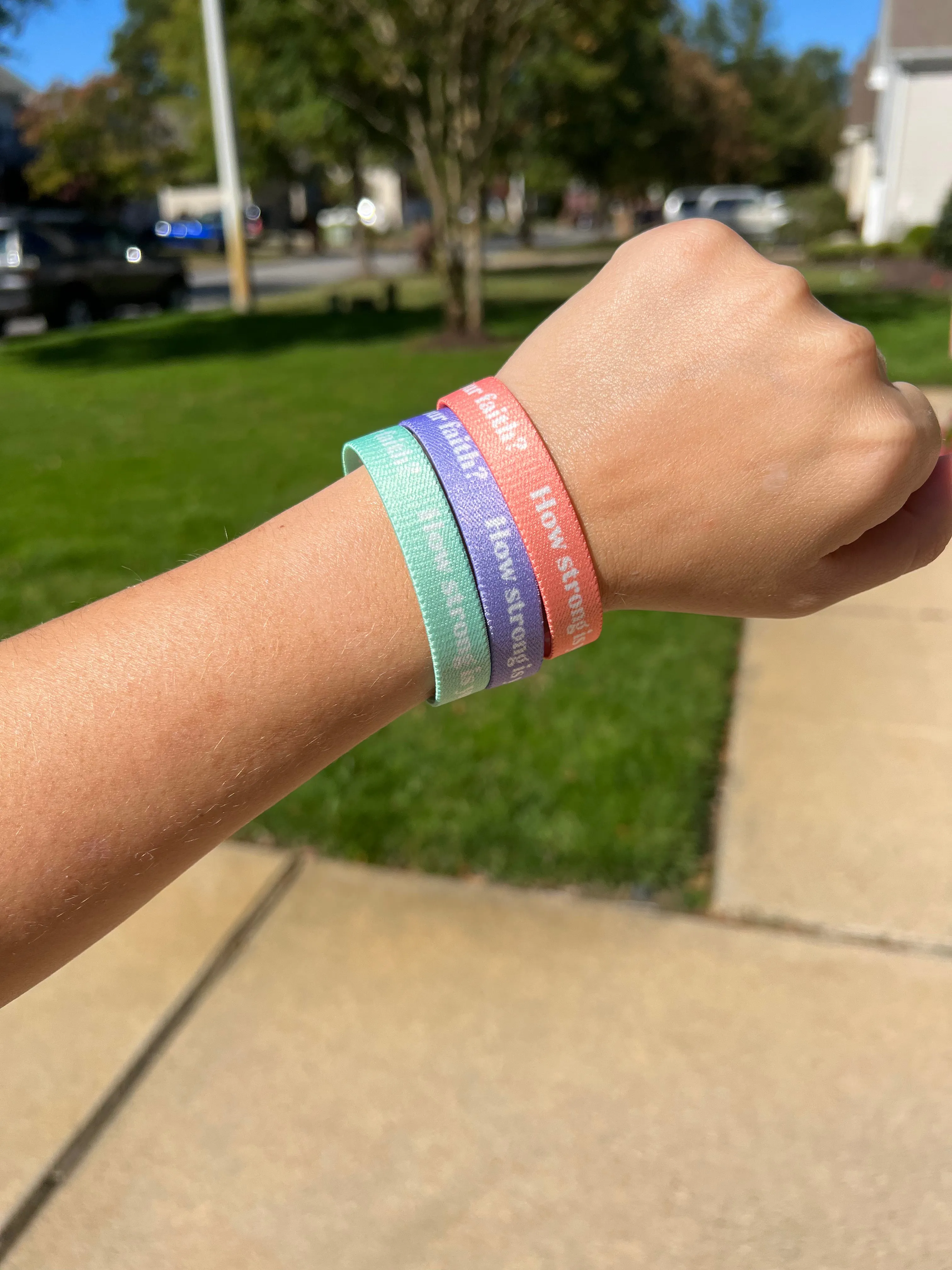Fearlessly Faithful Elastic Bracelets