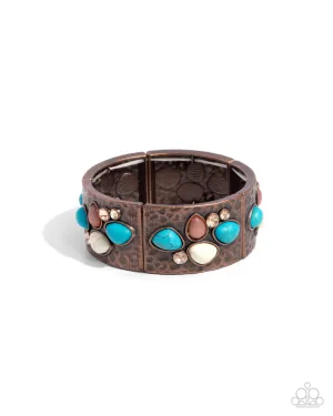 Folksy Fame - Copper - Bracelet