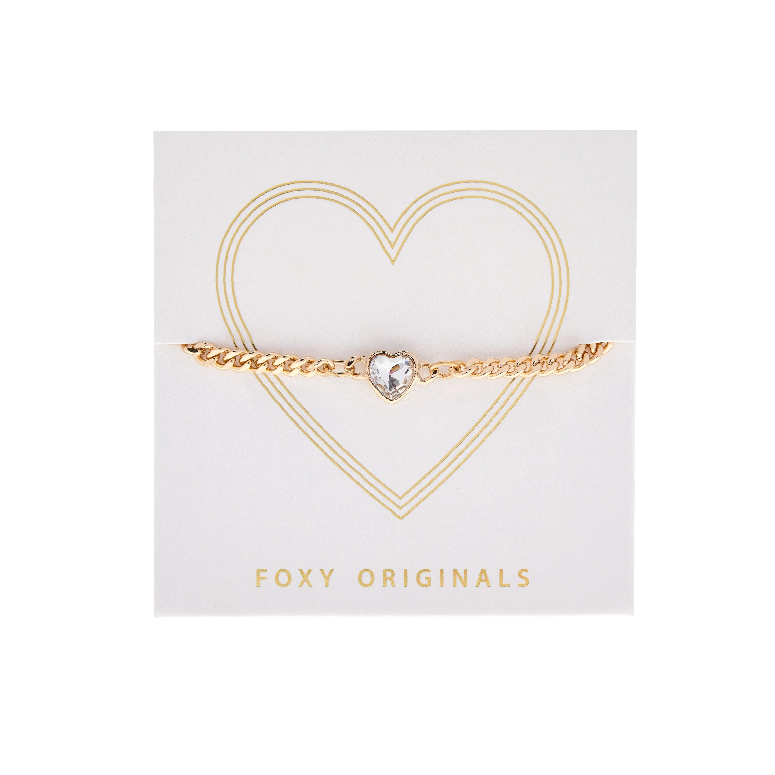 Freya Bracelet in Crystal/Gold