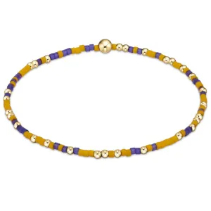 Gameday Hope Unwritten Bracelet Deep Purple/Golden Yellow