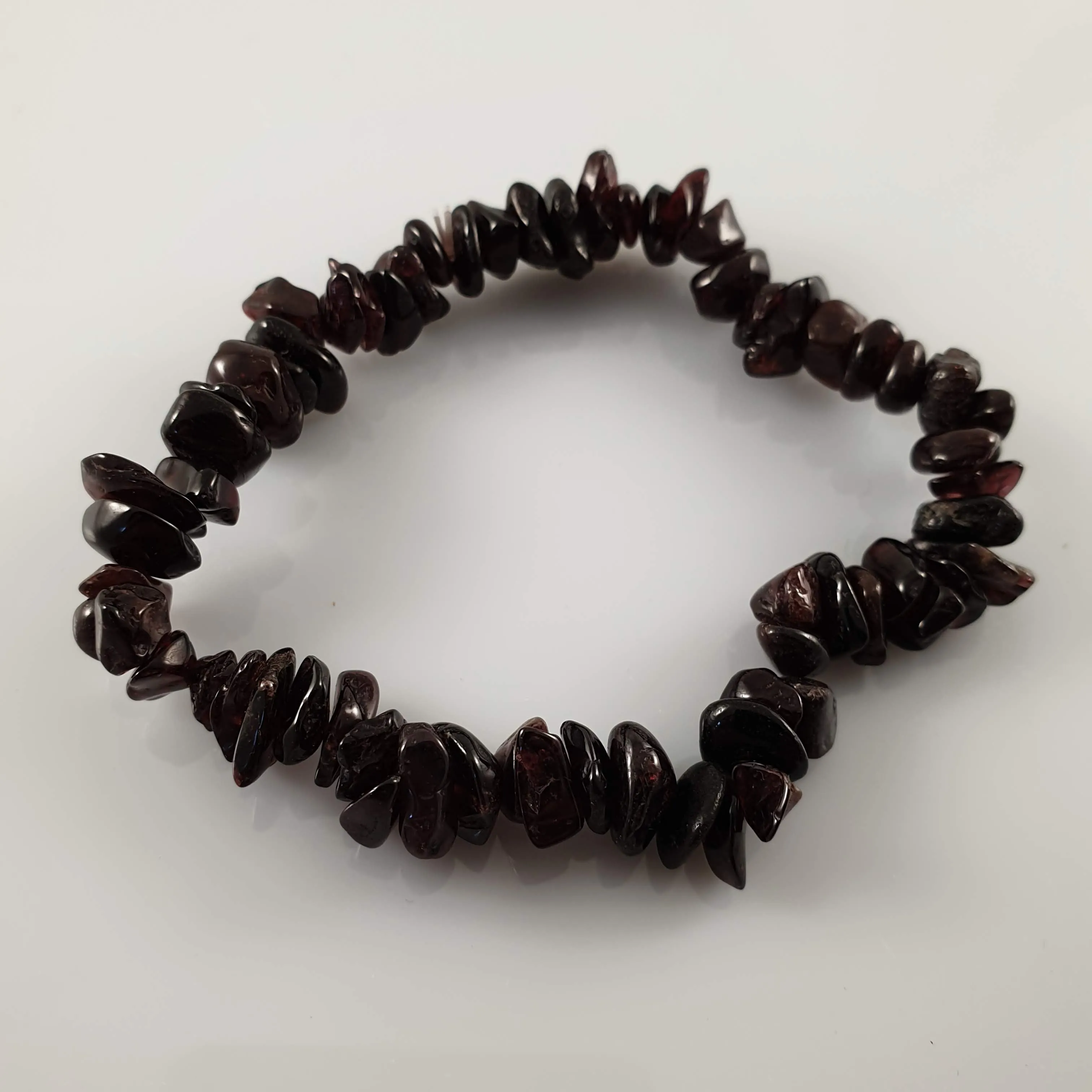 Garnet Chip Crystal Bracelet