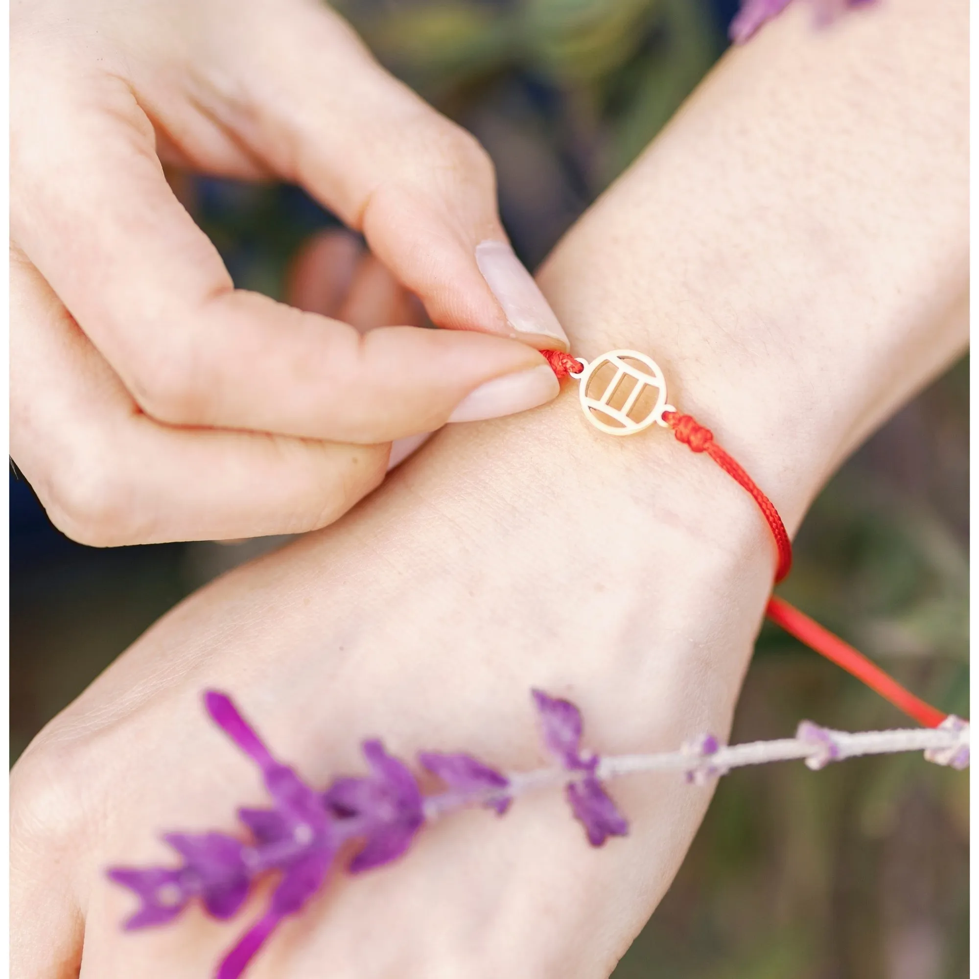 Gemini Zodiac Thread Bracelet