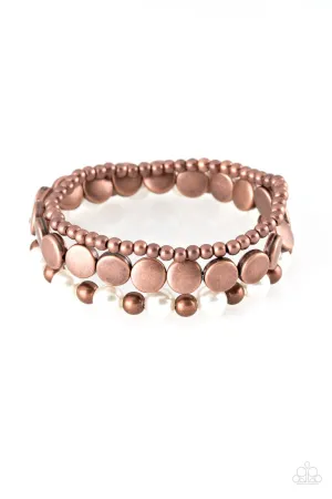 Girly Girl Glamour Copper Paparazzi Bracelet