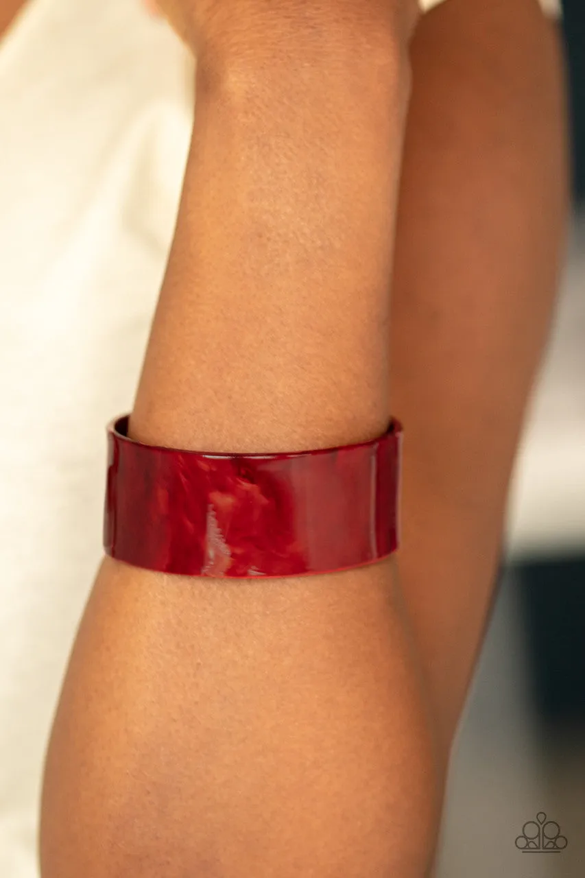 Glaze Over Red Paparazzi Bracelet
