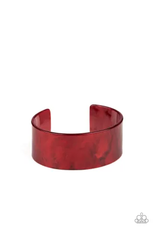 Glaze Over Red Paparazzi Bracelet