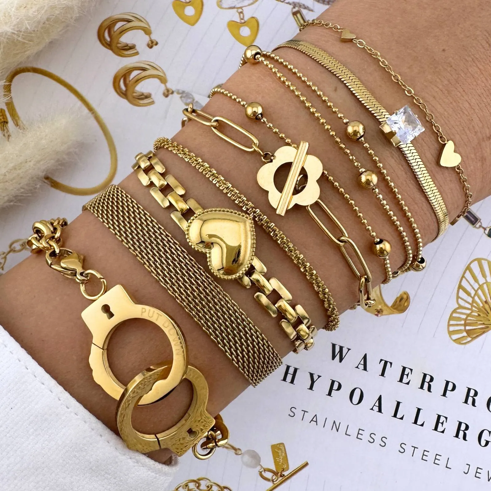 Glitter Rope Bolo Bracelet – 18K Gold