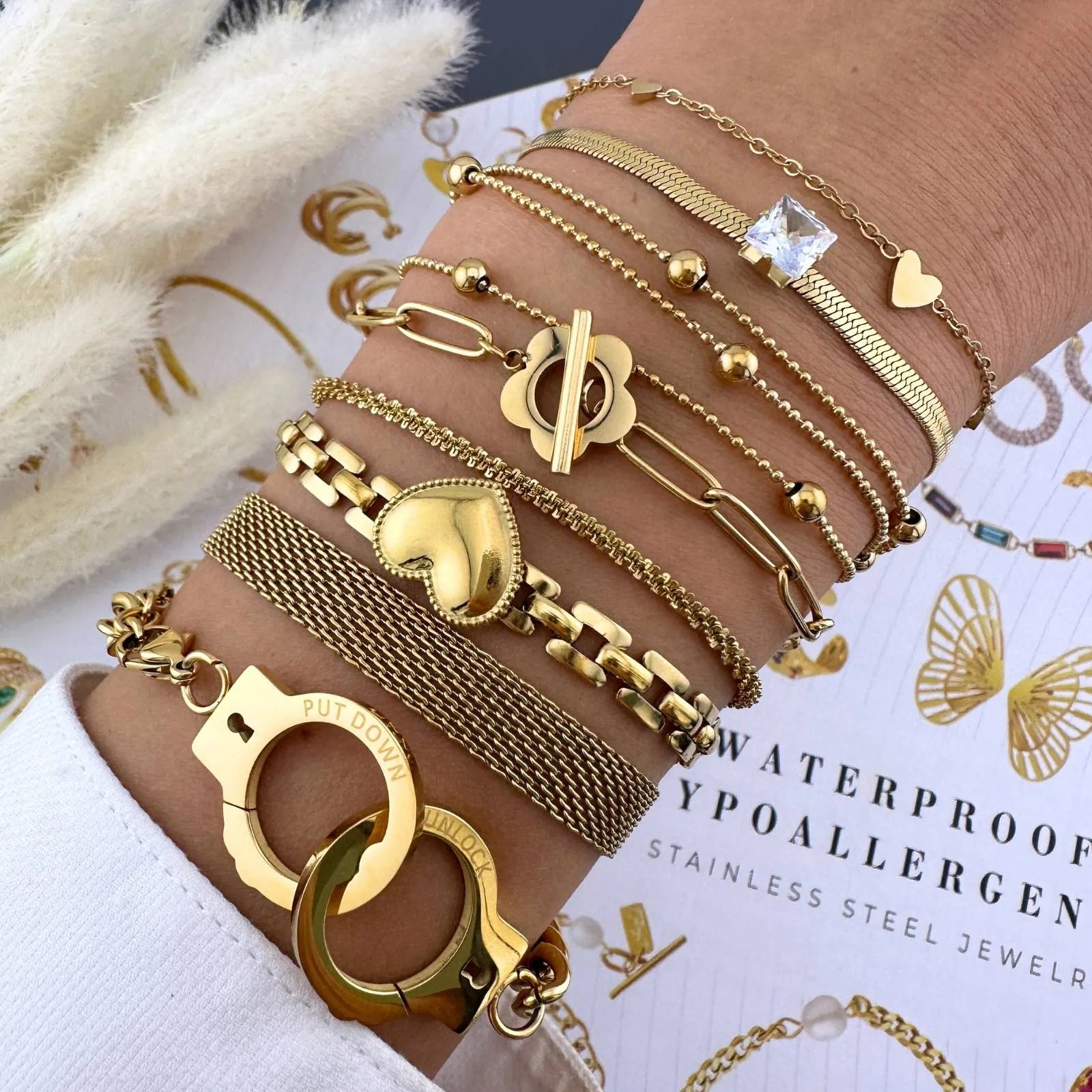 Glitter Rope Bolo Bracelet – 18K Gold