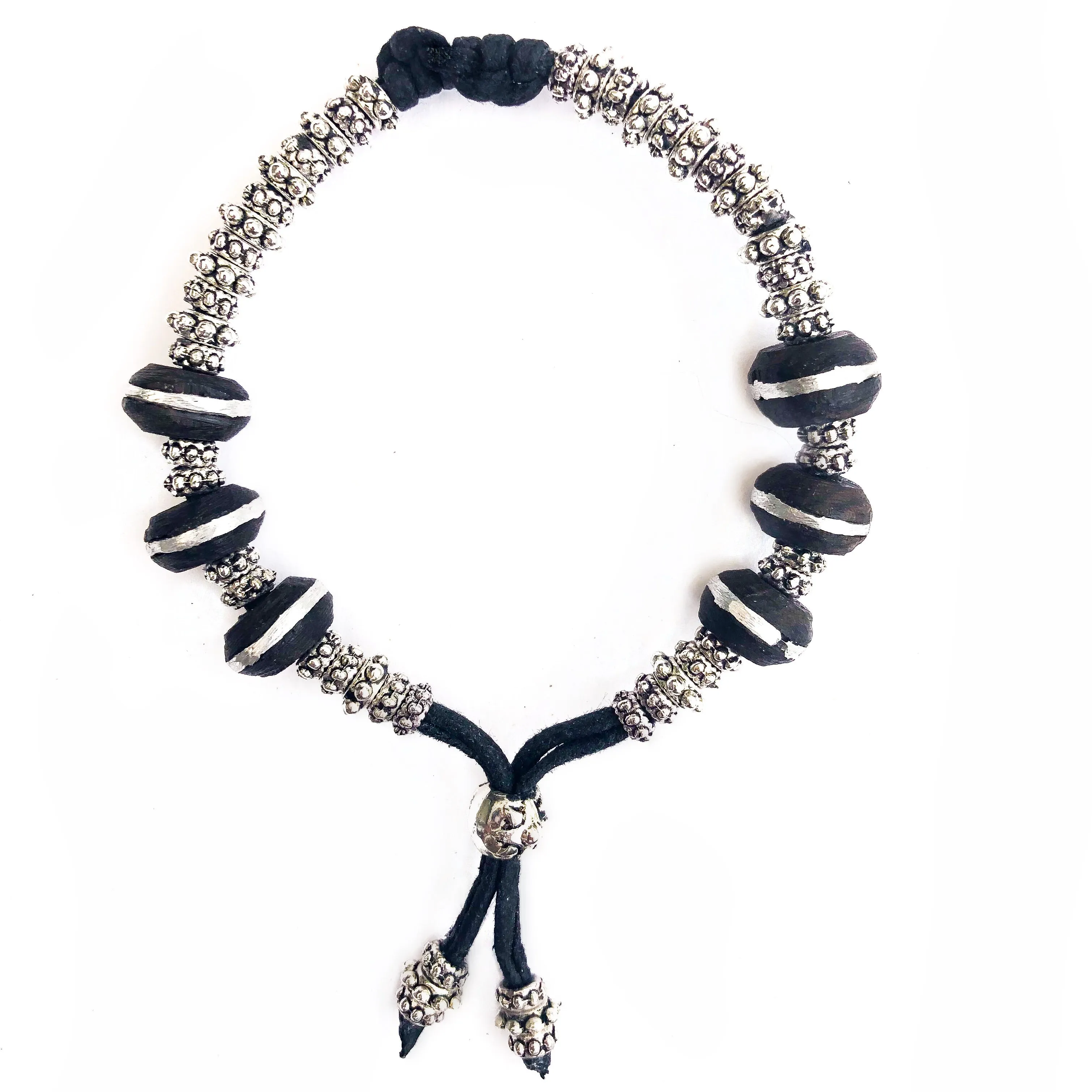 Globally Inspired Energy Bracelet With Rope Detail