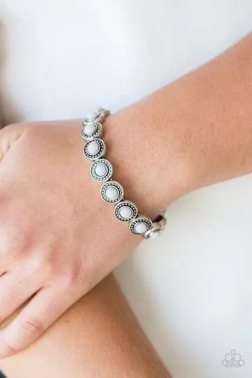 Globetrotter Goals - Silver (Gray Bead) Bracelet