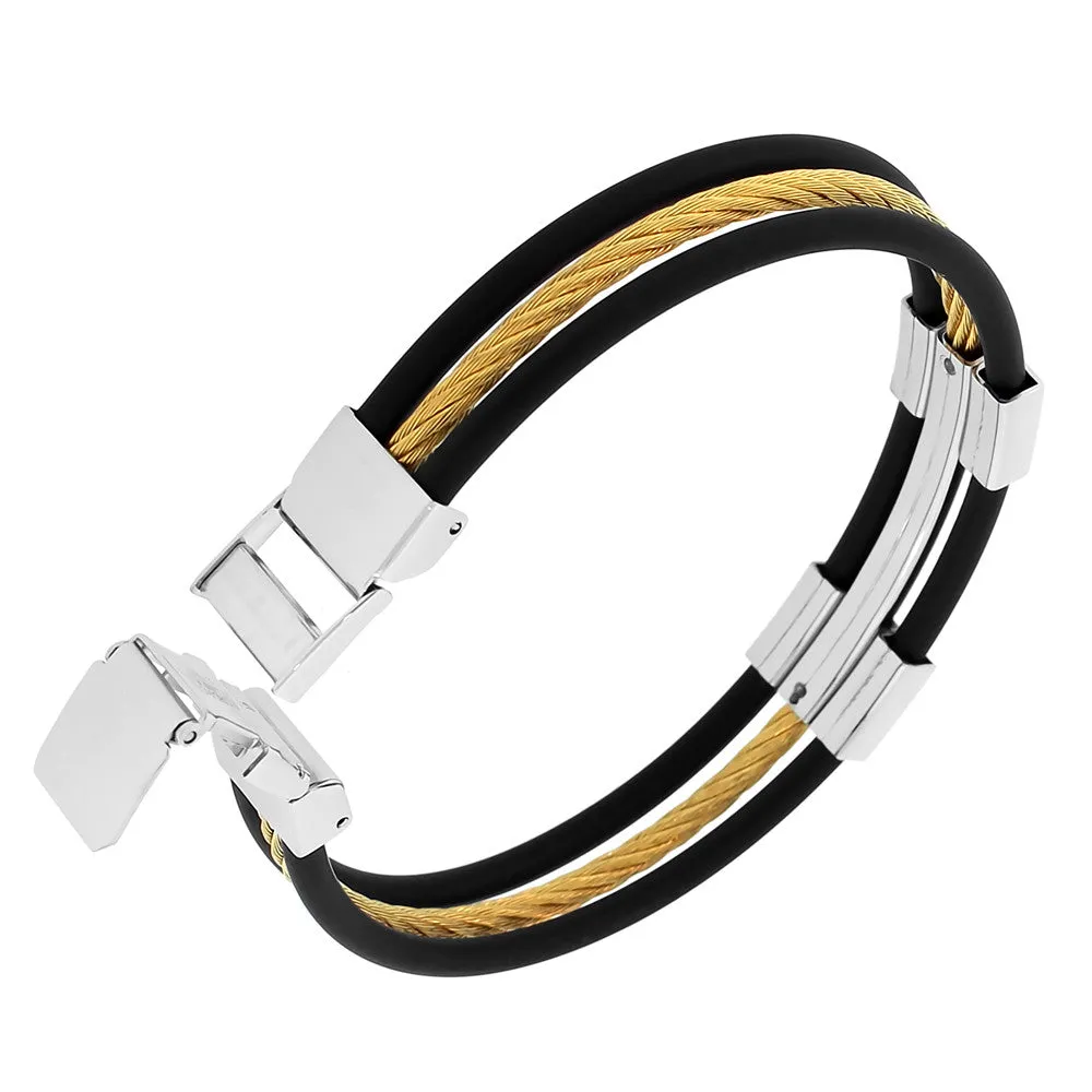 Gold Rope Double Clasp