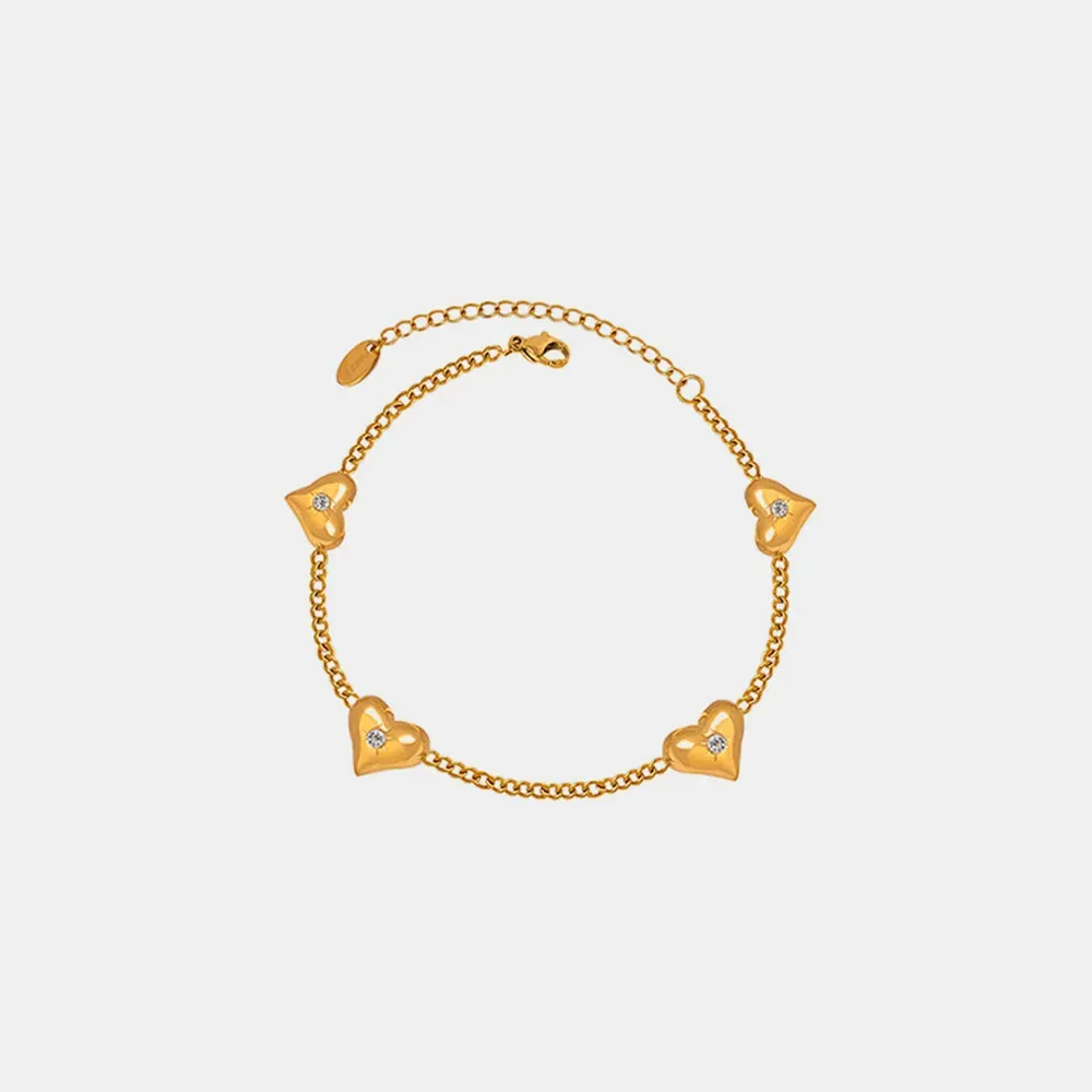 Golden Heart Glow Bracelet