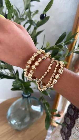 Golden Hour Bracelet Stack, Gold