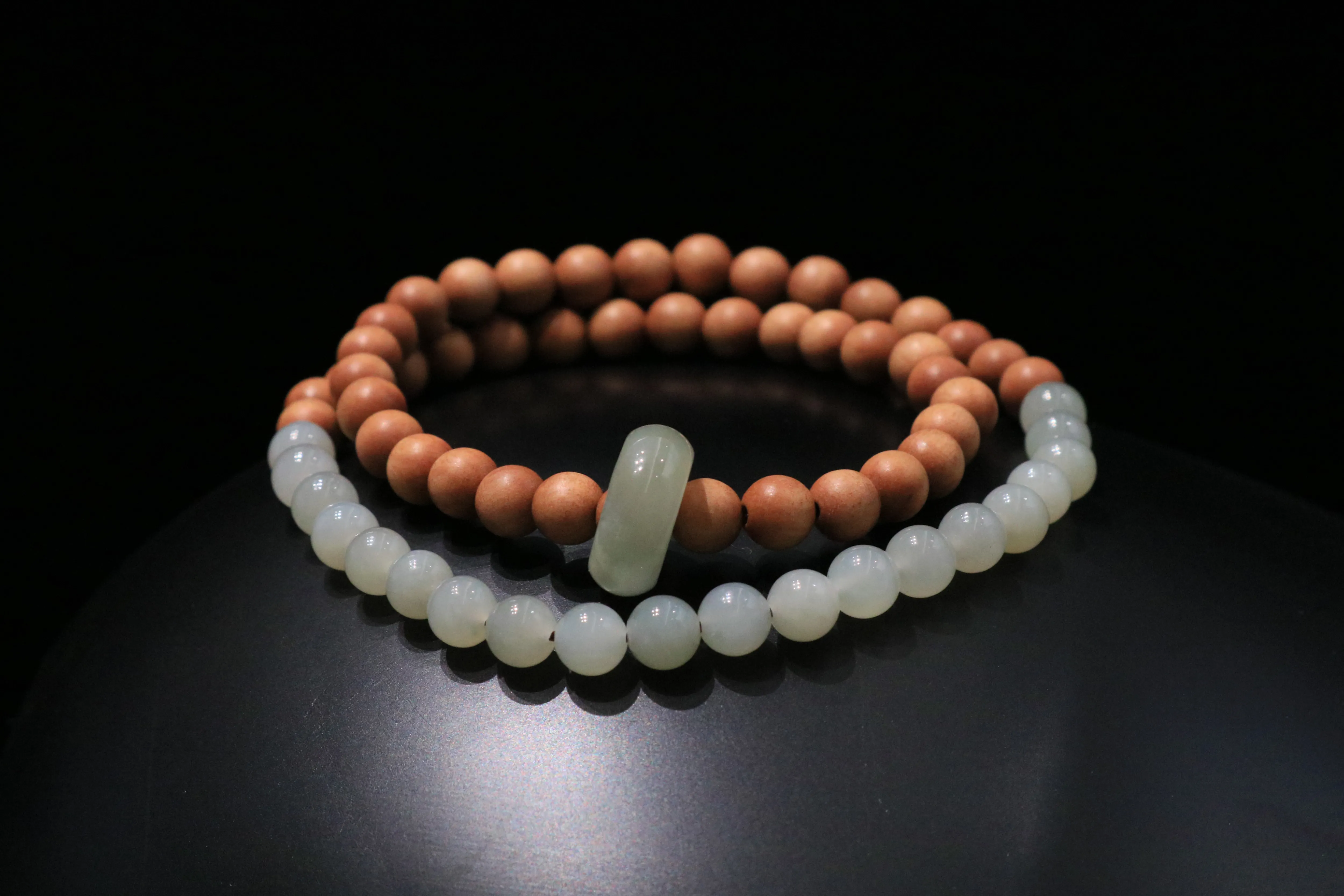 Green Mountain Serenity Bracelet | Harmony of Jade and Sandalwood