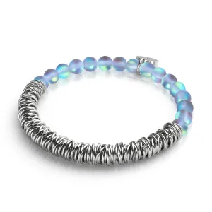 Grey | Silver | Mermaid Glass x Links of Love Bracelet