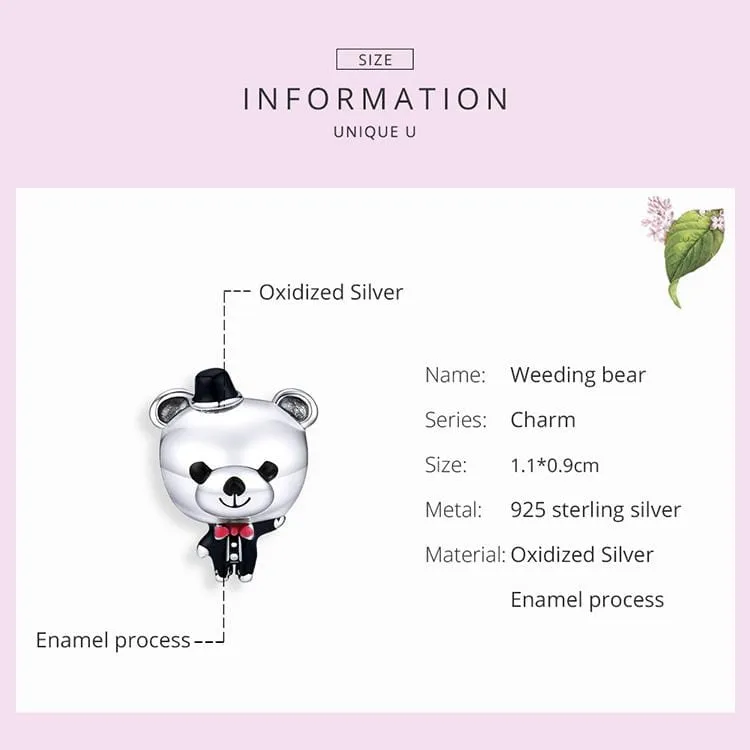 Groom Bear Charm