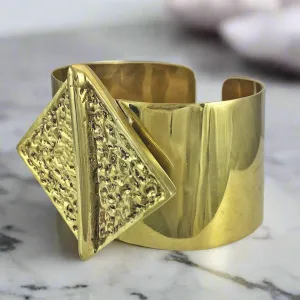 Hammered Bombshell Cuff