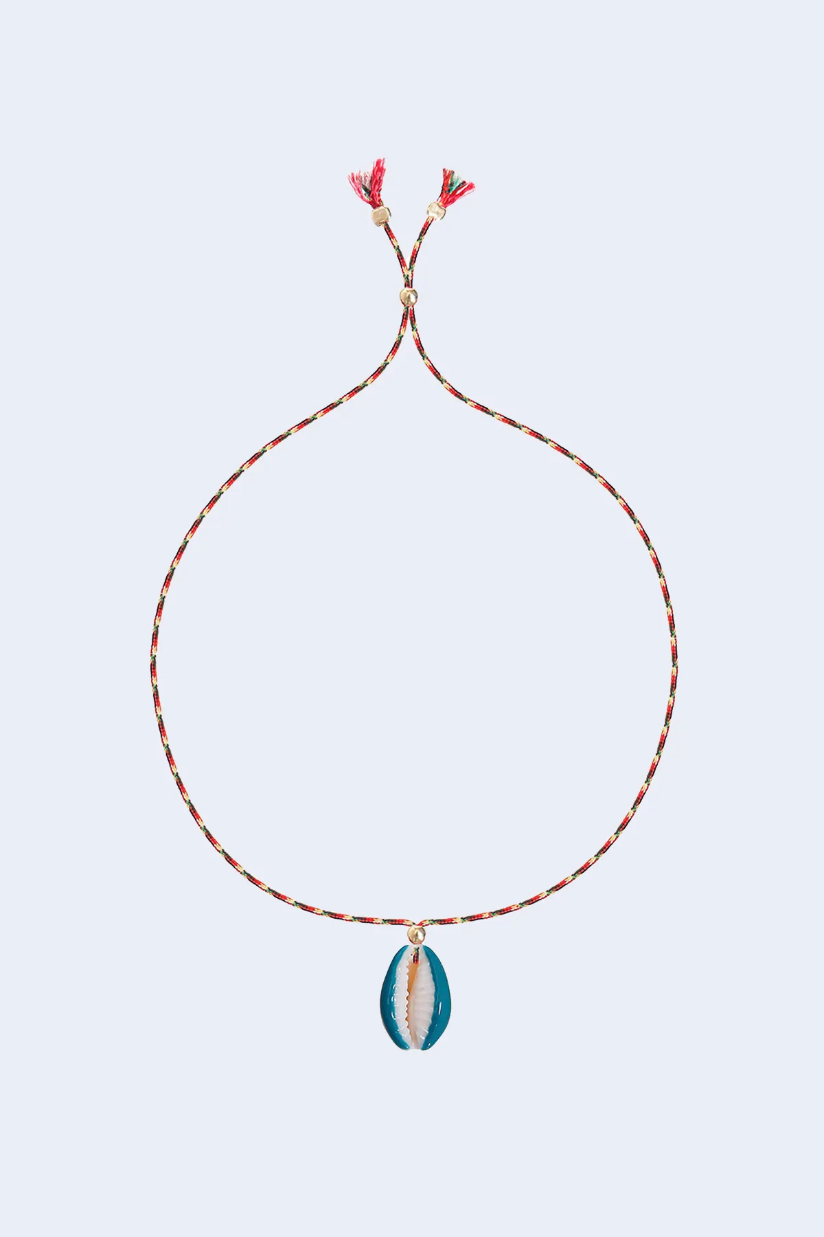 Hand Painted Shell Bracelet in Blue