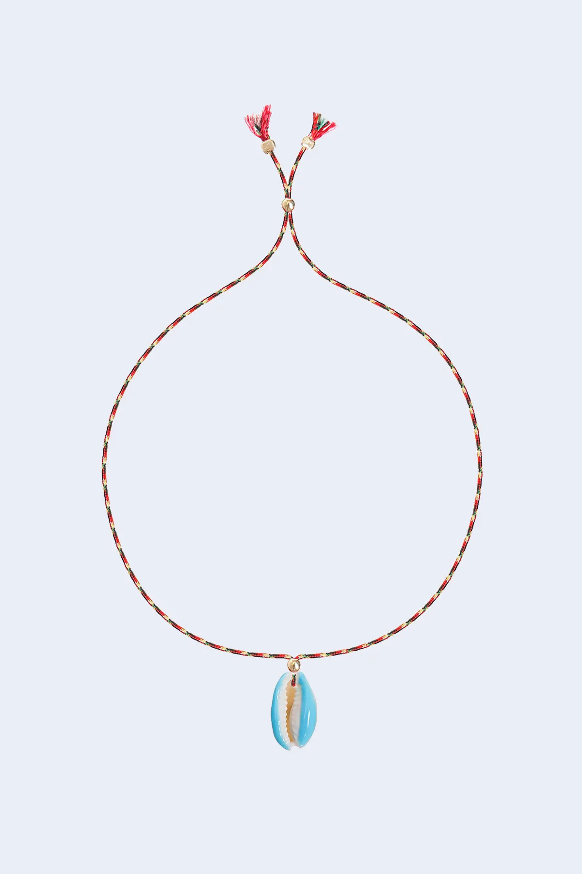 Hand Painted Shell Bracelet in Turquoise