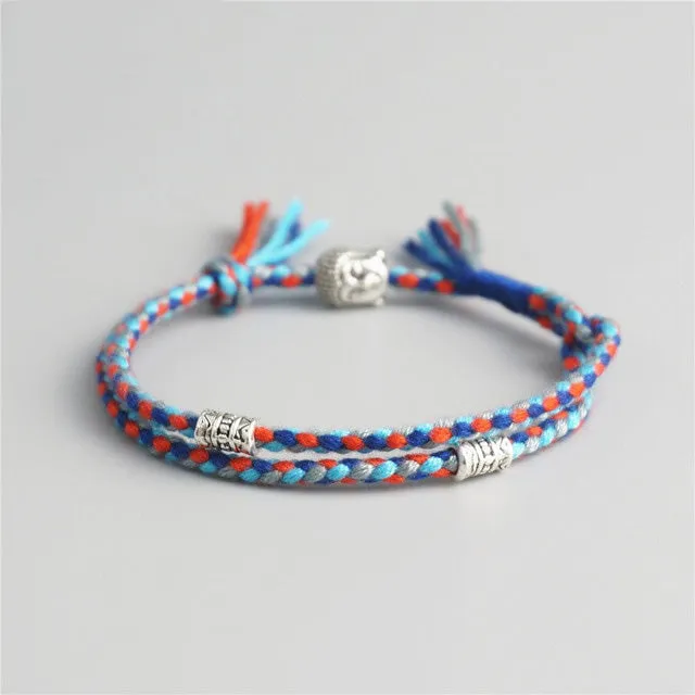 Handmade Tibetan Bracelet - Blue