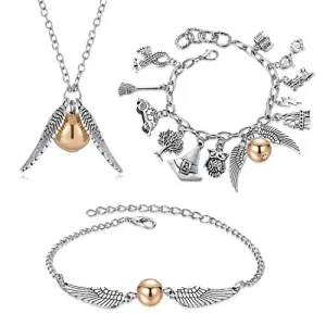 Harry Potter Golden Snitch Charm Bracelet